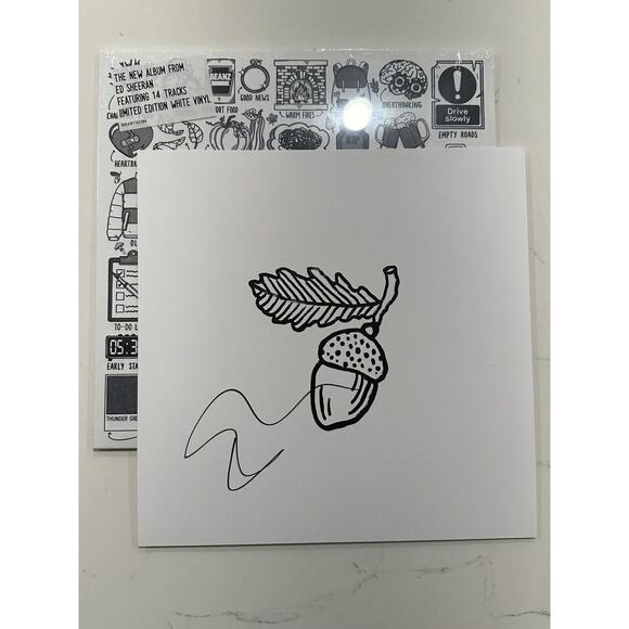 Ed Sheeran Autumn Variations White Vinyl & Signed Art Card Autographed #2 - Picture 1 of 9